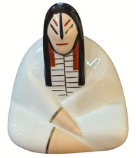 VILLEROY & BOCH ROBJ COLLECTION PORTUGAL NATIVE AMERICAN INDIANER SIOUX FIGURINE picture