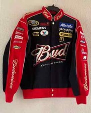 Vintage Bud Racing Jacket Team Racing Printing Jacket picture