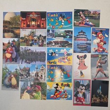 20 Vintage Disney Postcards Lot Florida Fun Baloo Goofy Mickey NOS 80s 90s picture