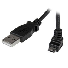 StarTech.com 1m Micro USB Cable Cord - A to Up Angle Micro B - Up Angled Micro picture