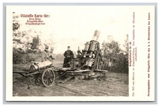 1915 Austria Postcard Kriegsbildkarte 40, Soldiers With Mortar In Russian Poland picture