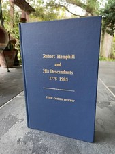 1986 Robert Hemphill & Descendants 1775-1985 June Coker McNew Genealogy VG picture