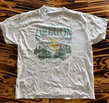 Full Tilt Oregon Crater Lake Graphic T-Shirt Large White Cotton picture