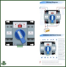 AC110V 2P 63A ATS Dual Power Automatic/Manual Transfer Switch picture