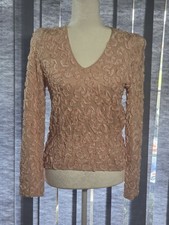 Woman's vintage pink embroidered sweater never worn picture