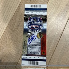 SIDNEY CROSBY SIGNED 2014 STADIUM SERIES FULL TICKET STUB PENGUINS Super RARE picture