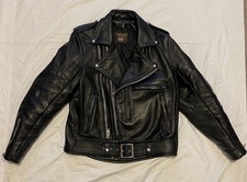 VTG Vanson Rock And Roll Twin Track TALON Leather Jacket Size 42 MADE IN USA picture