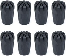 8 Piece Rubber Trekking Pole Tips Hiking Walking Sticks Caps Ends Replacement picture