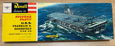 Vintage 1961 Revell USS FRANKLIN ROOSEVELT CVB 42 Aircraft Carrier Ship Model picture