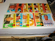 1960 Topps 12 Card Value Lot 1hof,3stars,4yanks,5highs Alston, Skowron 5 Highs picture