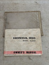 1972 Honda CL350 K4 Owner's Manual Under Seat Book Cover OEM Original Vintage  picture