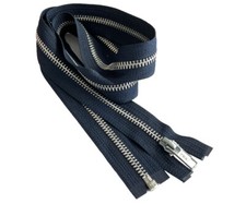 21 Inch YKK #5 Medium Weight Aluminum Metal Jacket Zipper Separating Made in USA picture