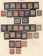 GERMANY 1872-1874 FIRST ISSUES SMALL & LARGE EAGLE SETS TO 18 KREUZERS picture