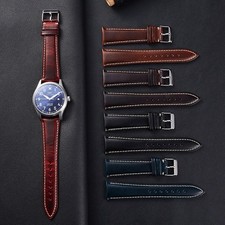 Vintage Oil Wax Watch Strap 18mm 19mm 20mm 21mm 22mm Universal Head LayerCowhide picture