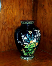 Rare Japanese Antique Meiji Period Silver Wire Cloisonne Vase - 1868-1912 Period picture