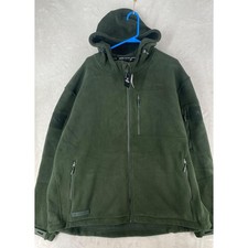 BAERSkin Jacket Mens 4XL Green BAER SKIN 4 Tactical Fleece Hooded NEW $120 picture