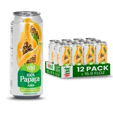 VINUT 100% Papaya Juice, No Added Sugar, Not From 16.9 Fl Oz (Pack of 12) picture