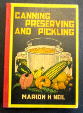 VTG 1914 Canning Preserving Pickling Instruction Recipe Booklet Marion Neil Ad picture