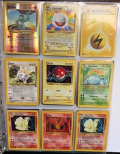 Vintage Pokemon Card Binder WOTC HOLOS RARES Base Set Jungle Fossil Collection picture
