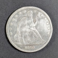 1840 Seated Liberty Silver Half Dollar Reverse of 1839 picture