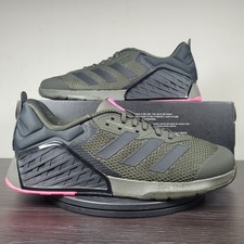 Adidas Dropset 3 Trainer Shoes Shadow Olive Black Lucid Pink ID8630 Men's Sz 12 picture