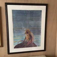 Beautiful Original Arthur Okamura Painting 1992 (local pickup only, NO shipping) picture
