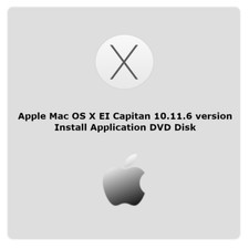 Apple Mac OS X EI Capitan 10.11.6 version install application DVD disk picture