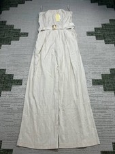 Monteau Los Angeles Jumpsuit Womens Medium Beige New  picture