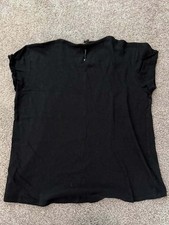 AllSaints Black Cap Sleeve Tee picture