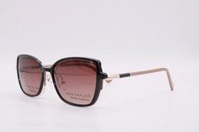 NEW ANN TAYLOR ATP714CP C01 BLACK BROWN AUTHENTIC CLIP-ON SUNGLASSES 50-17 picture