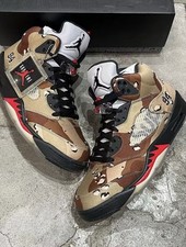 Supreme x Air Jordan 5 Retro Desert Camo Men's High Top Sneaker picture