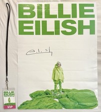 Billie Eilish Signed Where’s My Mind VIP Tour Poster w/ VIP Laminate Pass picture