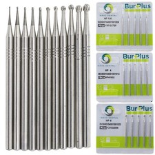 WAVE Dental Carbide Burs Straight Handpiece Bur Round HP #1/4 4 6 8 10 44.5mm picture