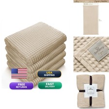 Softerry European Waffle Weave Bath Towel Set - 100 - Dry Lint Thin And picture