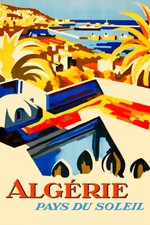 Algeria Algerian Algiers Arabic Arab Tourism Travel Vintage Wall - POSTER 20x30 picture