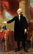 Nice Oil painting America President George Washington In his office canvas 36