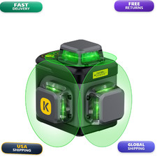 Fanttik D12 Ace Laser Level 360 Self Leveling 3X360 Rechargeable 3D Green Cross picture