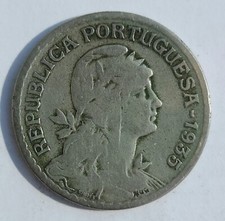 1935 Portugal 1 Escudo (Scarce) Condition Rare picture