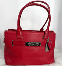 #102 Coach Swagger Red Satchel Top Handle  picture
