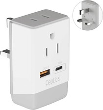 Ceptics US to UK Ireland Hong Kong British England Scotland London Plug Adapter picture