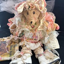 Vintage Mohair Artist Bear Denise Attwater OOAK 1/1 Primitive picture