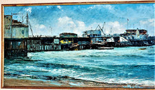 VIOLA ALLEN Oil by Important California Woman Mid-Century AB-EX Modernist SIGNED picture