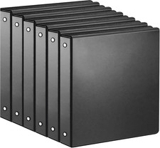 SUIN 1-inch 3 Ring Binder with 2 Interior Pockets, 1''Durable Binders Holds US L picture