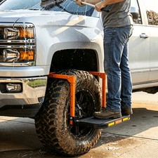 Heavy Duty Folding Tire Step Adjustable Non-Slip 300lb for Truck SUV Roof Access picture