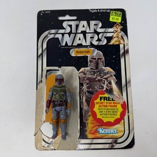 Vintage 1979 Kenner Star Wars Boba Fett Action Figure 21 Back Cardback Hong Kong picture
