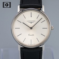 Longines 150 6715 [US Stock] Vintage Quartz 33mm Men's Watch Silver Swiss Exc+5 picture