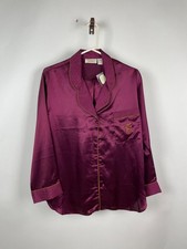 Vintage Victorias Secret Gold Trim Satin Pajama Set 90s NWT DEADSTOCK Medium picture