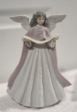 Lladro 1991 Glossy Figurine “Pink Singing Angel” #5831 Tree Topper - retired picture
