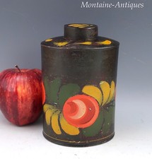 Pennsylvania Painted Tinware Tole Tea Caddy 19th century picture