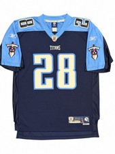 Y2K Vintage Reebok NFL Tennessee Titans Chris Johnson #28 Jersey Size Large Sewn picture